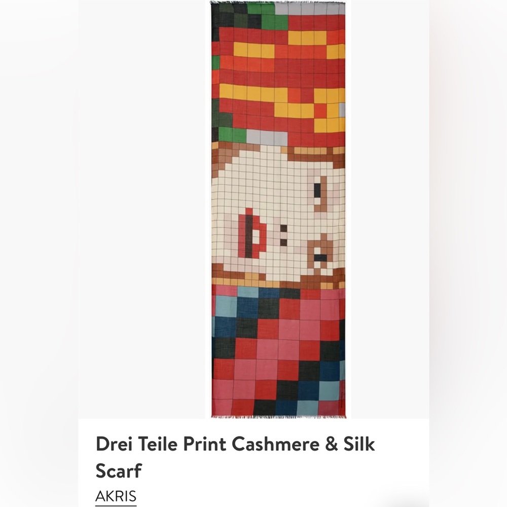 Akris Dre Teile Print Cashmere & Silk Scarf